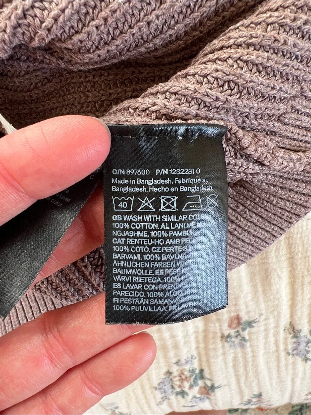 H&M | Brown Knit Sweater and Leggings Set 100% Cotton
